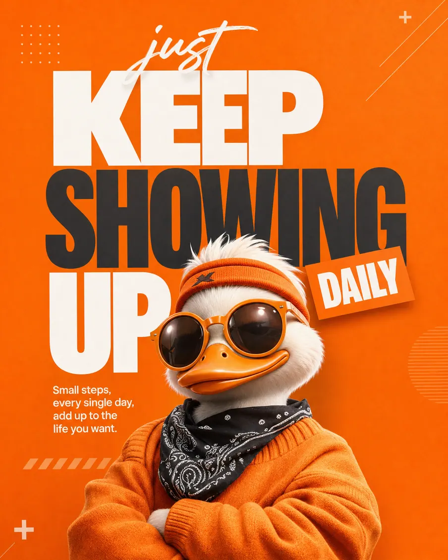 Keep showing up