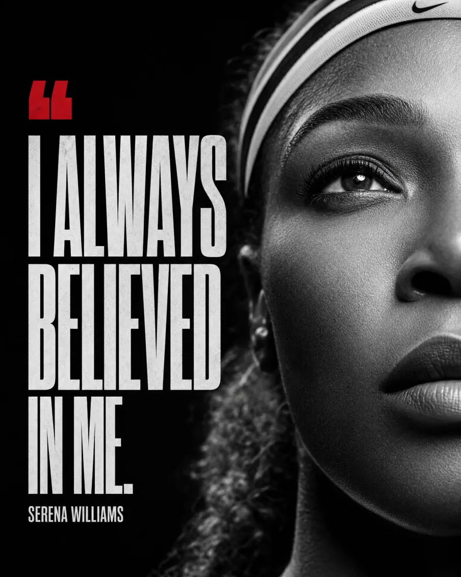 Monochrome quote poster