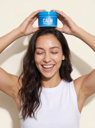 On her head scene