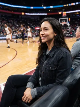 Courtside scene