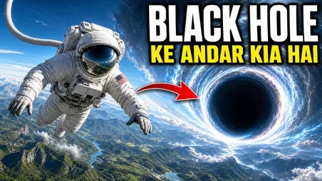 Hindi explainer thumbnail: what is inside a black hole