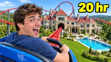 Challenge thumbnail: 20 hours on a backyard roller coaster