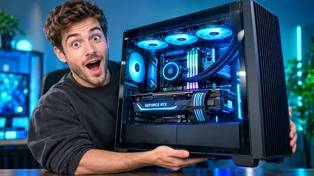 Tech review thumbnail: a custom gaming PC